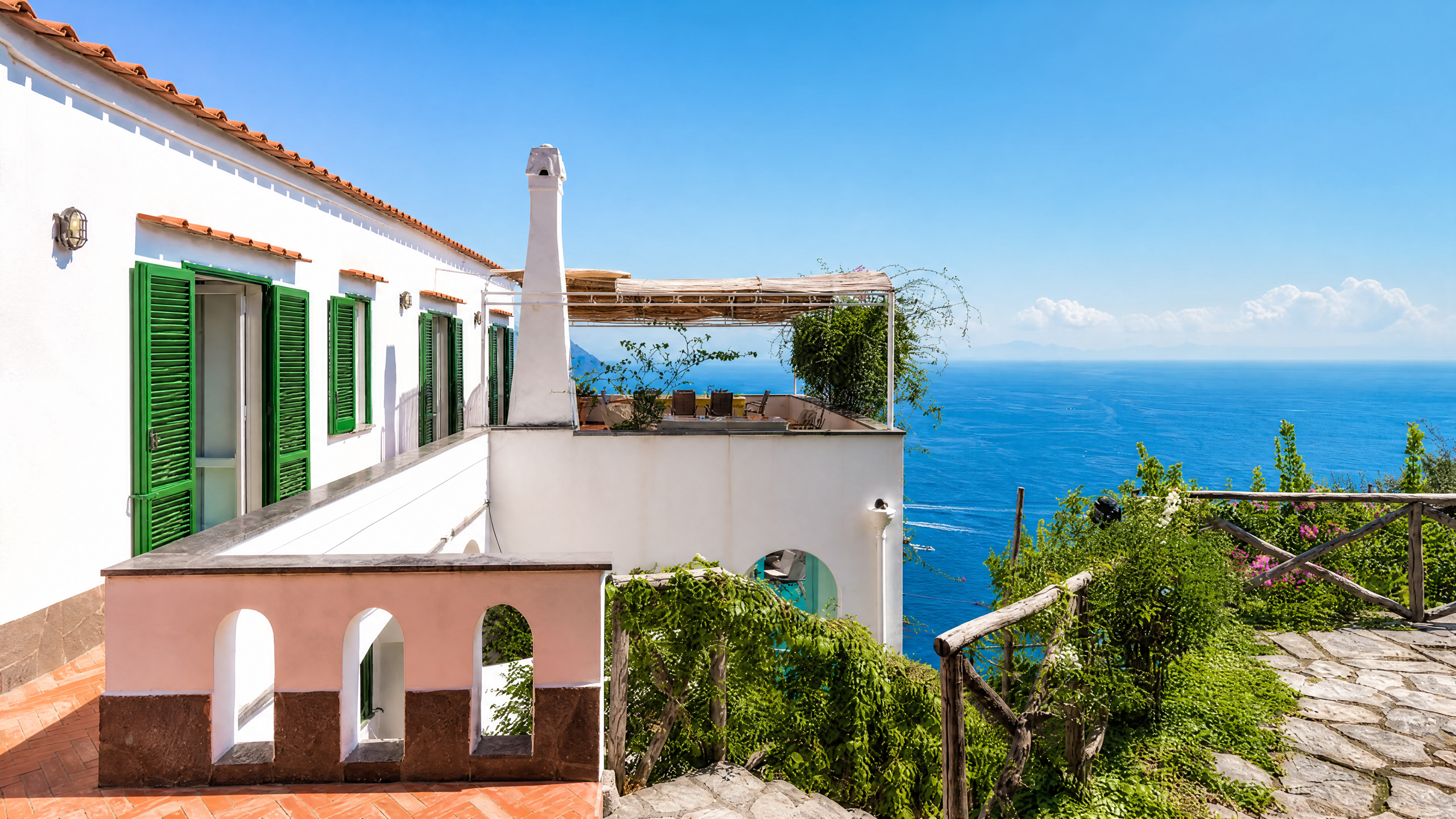 Terrazza sul mare, Costiera Amalfitana — dopo l’intervento Spatium